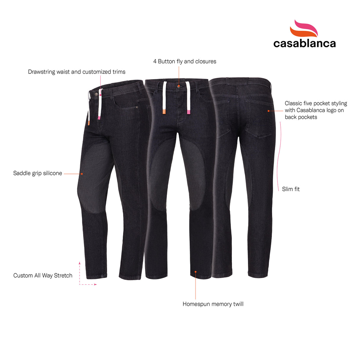 Casablanca Dark Practice Jeans